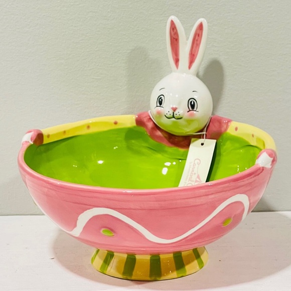 NEW Johanna Parker Easter Bunny Bowl 🐰 - Picture 1 of 1